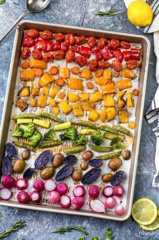 Colorful Roasted Veggie Platter