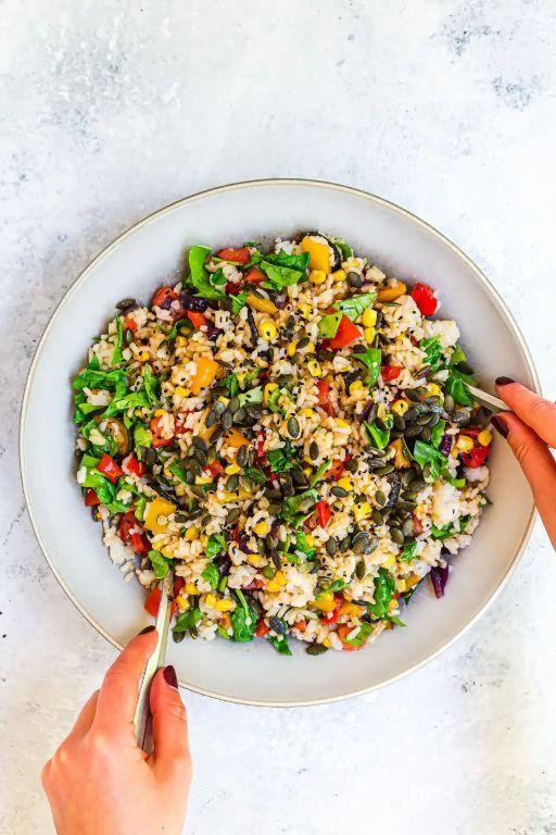 Colorful Veggie and Brown Rice Salad