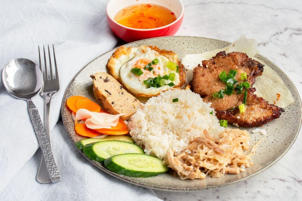 Com Tam (Broken Rice with Grilled Pork)