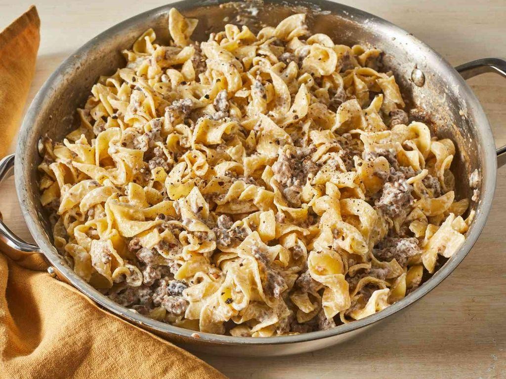 Comforting Ground Beef Stroganoff