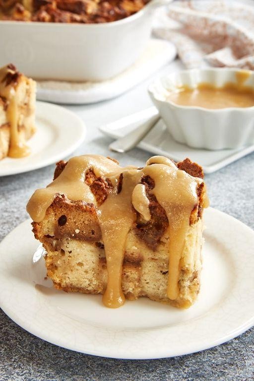 Cookie Butter Bread Pudding