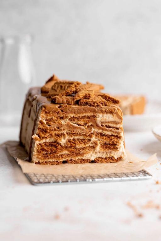 Cookie Butter Layered Icebox Cake
