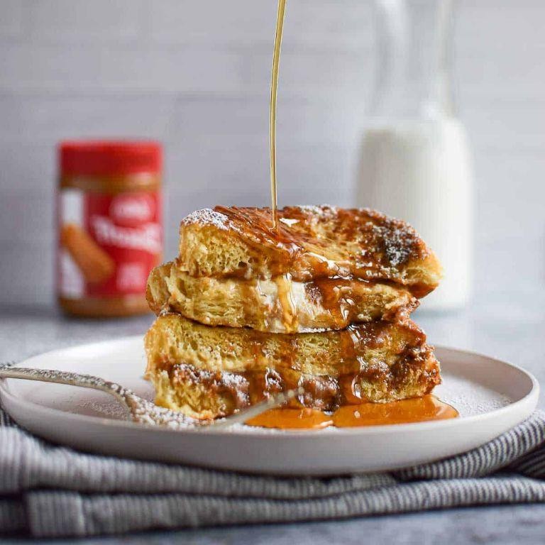 Cookie Butter Stuffed French Toast