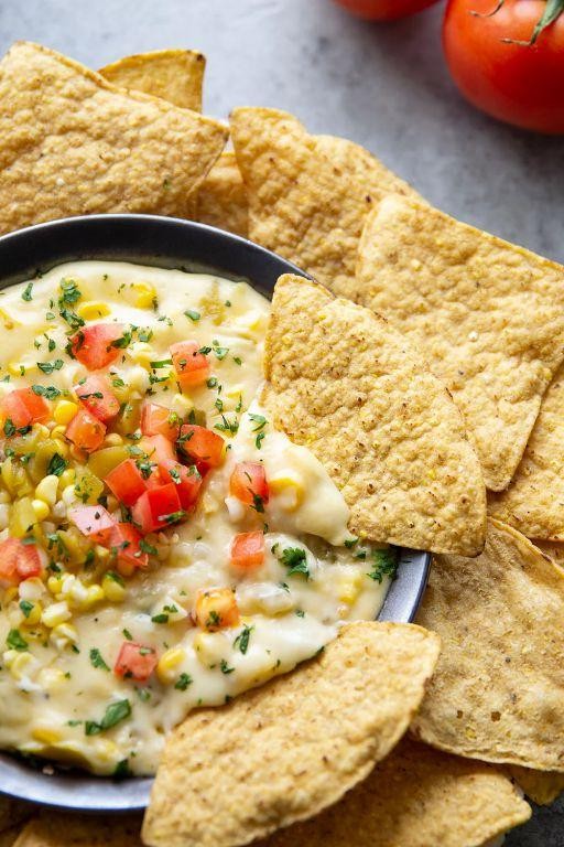 Corn and Green Chile Queso