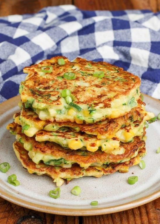 Corn and Zucchini Fritters