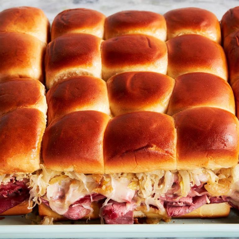 Corned Beef Sliders with Sweet Hawaiian Rolls