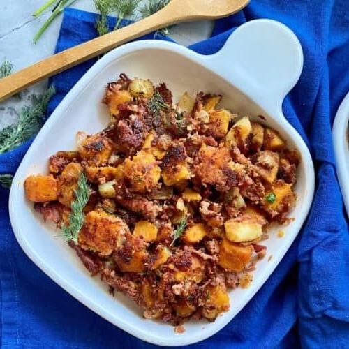 Corned Beef and Sweet Potato Casserole