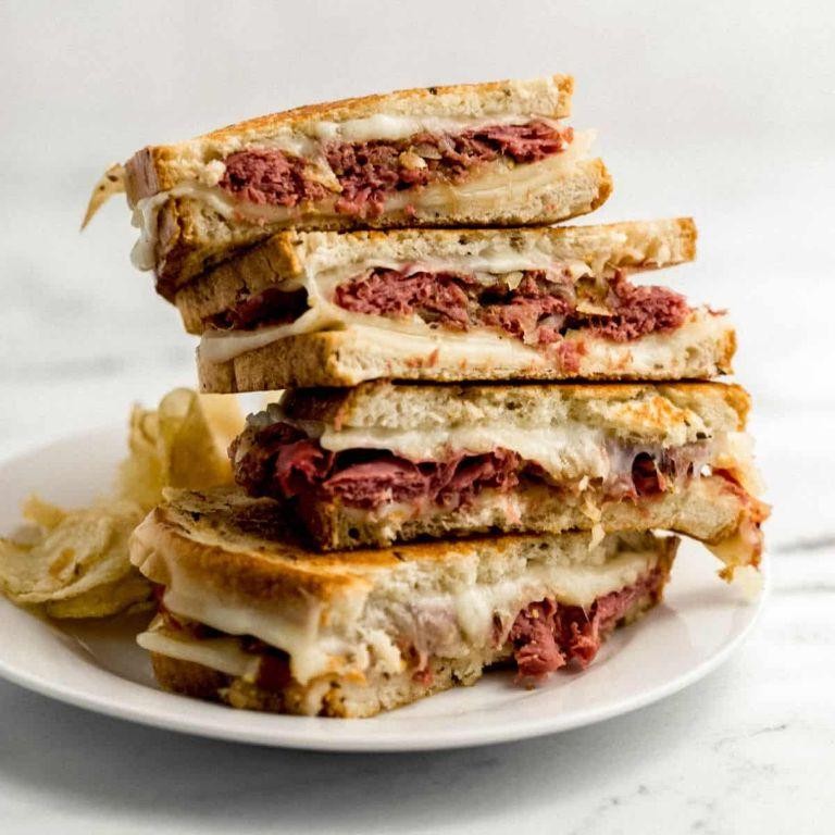 Corned Beef and Swiss Cheese Panini