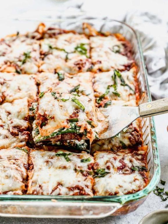 Cottage Cheese Lasagna with Zucchini Noodles