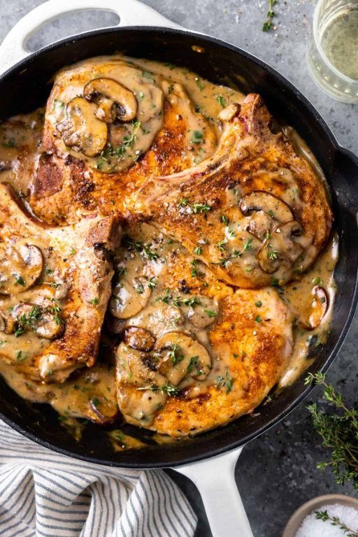 Country Style Pork Chops with Mushroom Soup