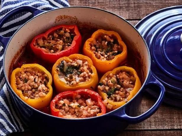 Couscous Stuffed Bell Peppers