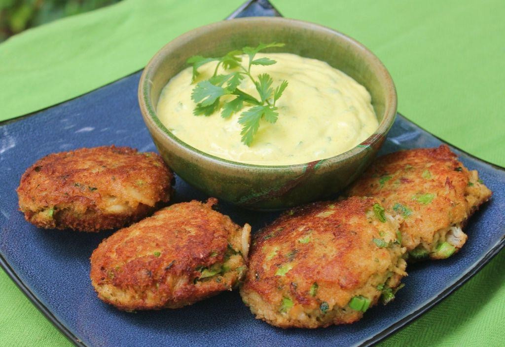 Crab Cakes with Wasabi Aioli