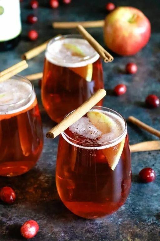 Cranberry Apple Cider Mimosa