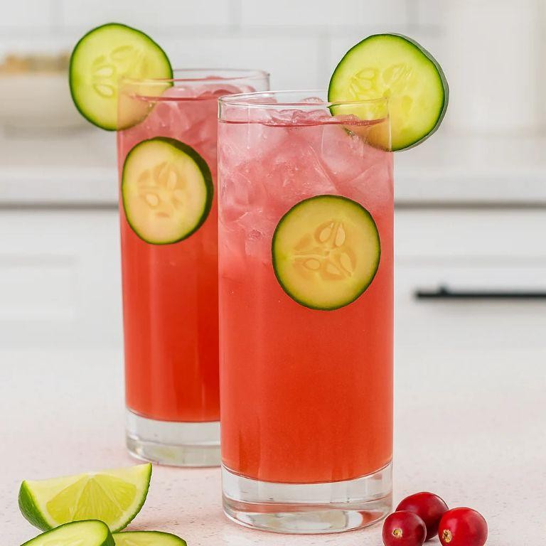 Cranberry Cucumber Fizz