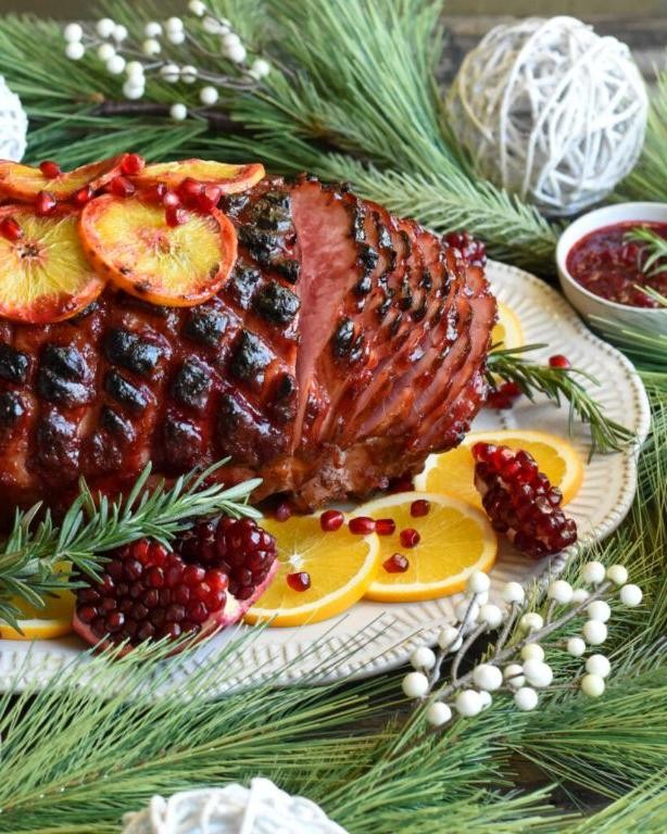 Cranberry Honey Glazed Festive Ham