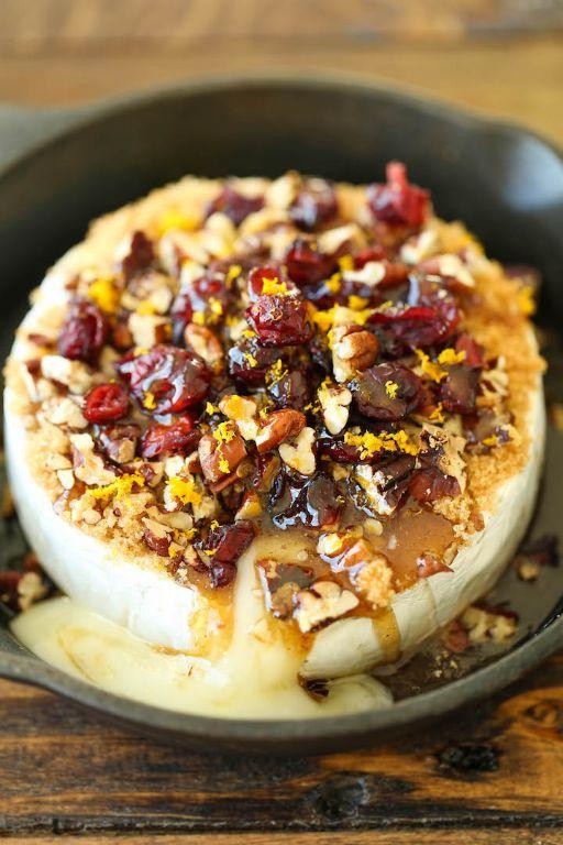 Cranberry Jelly and Pecan Baked Brie