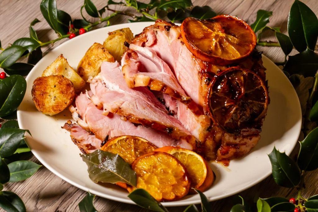 Cranberry Mustard Slow Cooker Ham