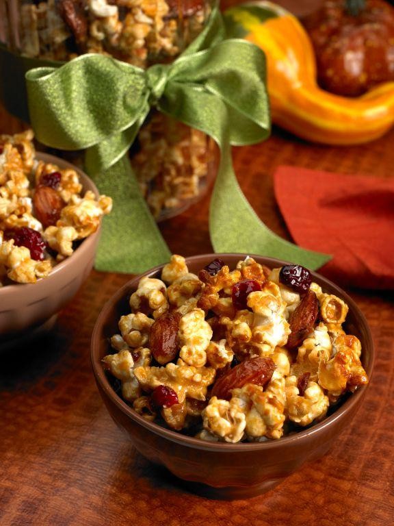 Cranberry Orange Caramel Corn