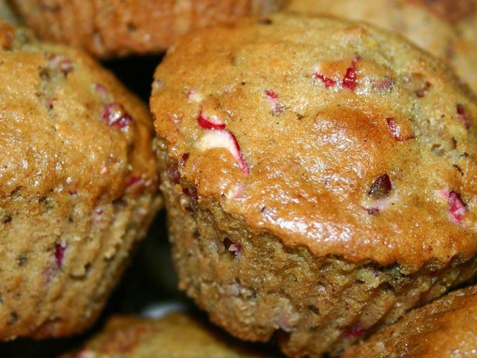 Cranberry Orange Muffins using Applesauce
