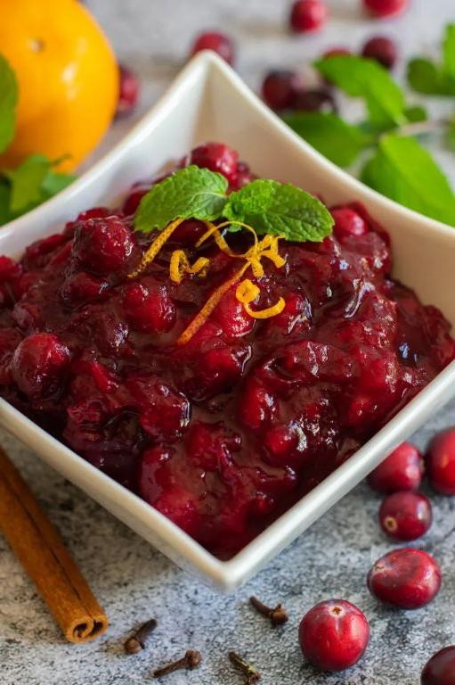 Cranberry Sauce with Orange and Cloves