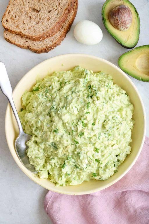 Creamy Avocado and Egg Salad with Greek Yogurt
