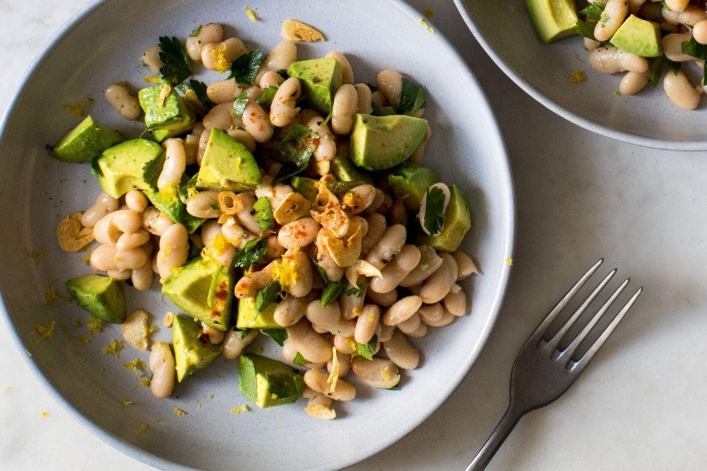 Creamy Avocado and Five Bean Salad