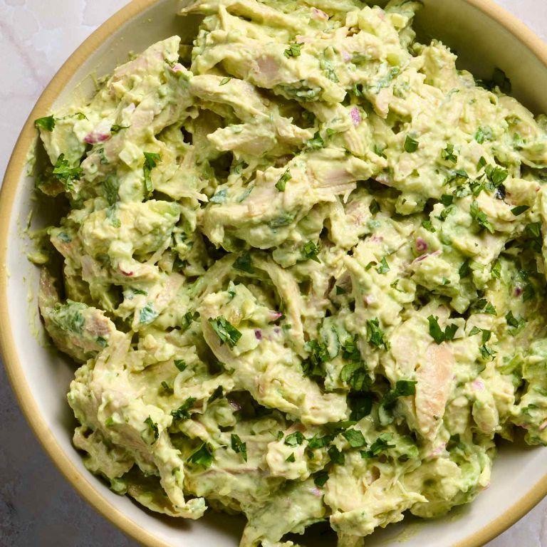 Creamy Avocado and Lime Chicken Salad