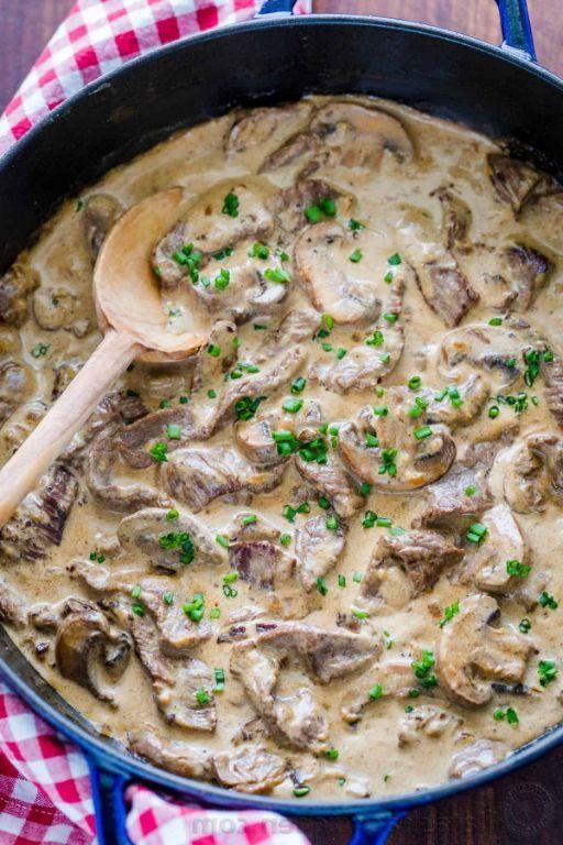 Creamy Beef Stroganoff