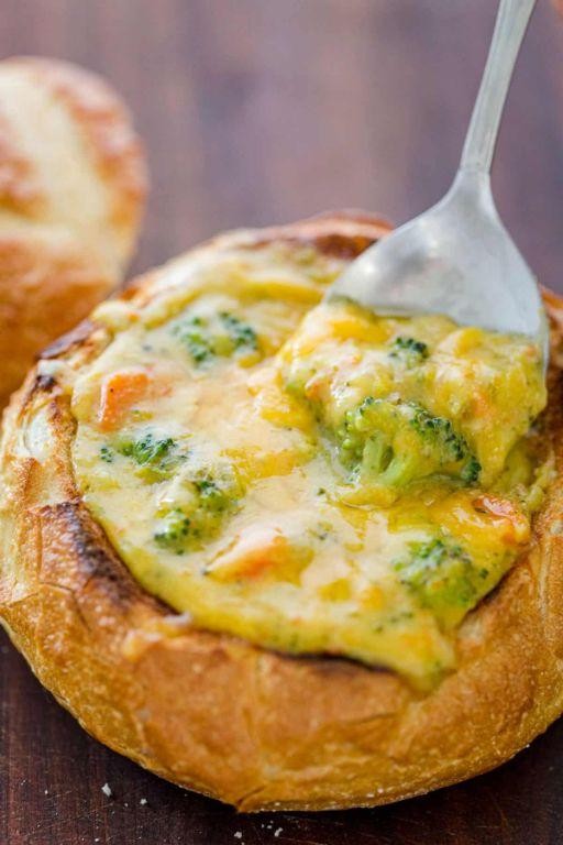 Creamy Broccoli Cheddar Bread Bowl