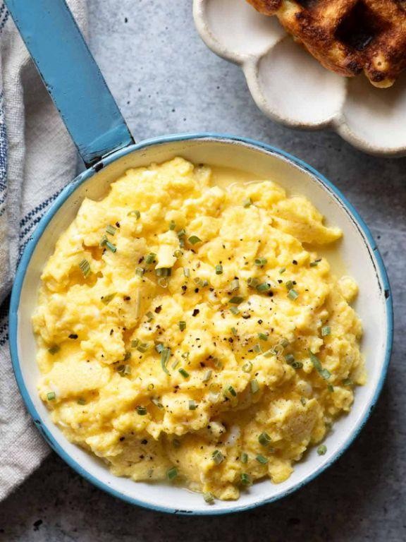 Creamy Buttermilk Scrambled Eggs