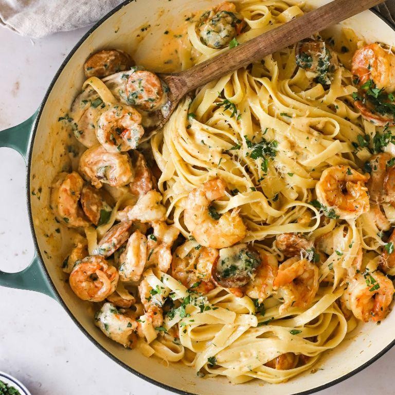 Creamy Cajun Shrimp Pasta