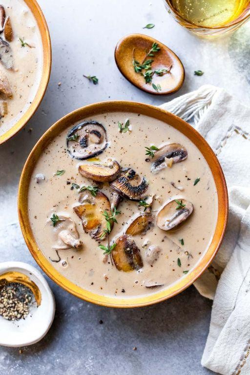 Creamy Cashew Mushroom Soup