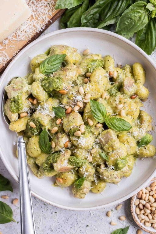 Creamy Chicken Pesto Gnocchi