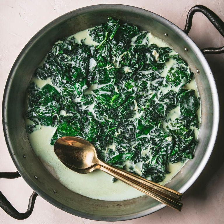 Creamy Coconut Collard Greens in the Slow Cooker