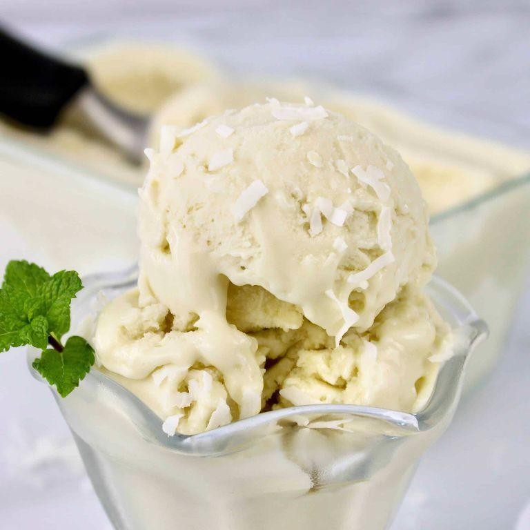 Creamy Coconut Keto Ice Cream