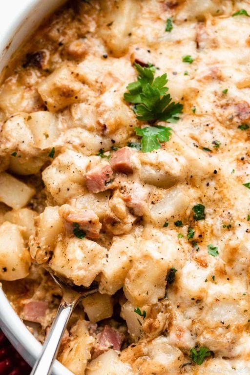 Creamy Dijon Ham and Potato Casserole