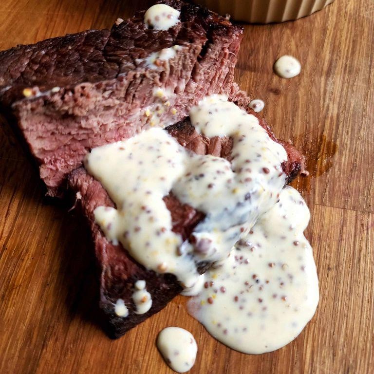 Creamy Dijon Mustard Arm Steak