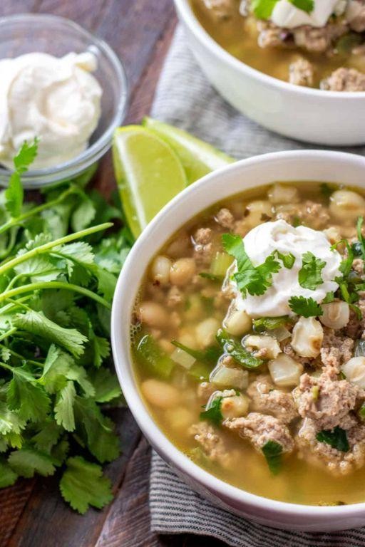 Creamy Green Chile White Turkey Chili