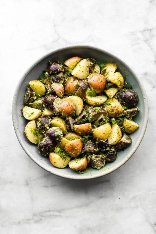Creamy Herbed Fingerling Potato Salad
