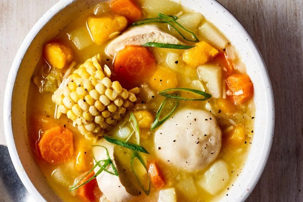 Creamy Jamaican Cassava and Yam Soup