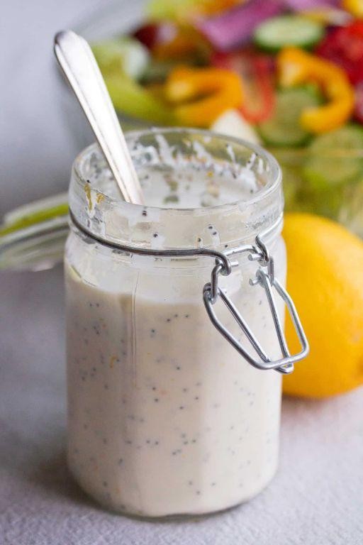 Creamy Lemon Poppy Seed Dressing