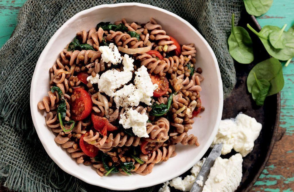 Creamy Lentil and Roasted Tomato Pasta