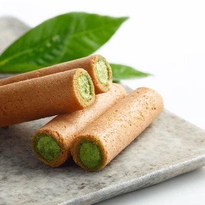 Creamy Matcha Green Tea Egg Rolls