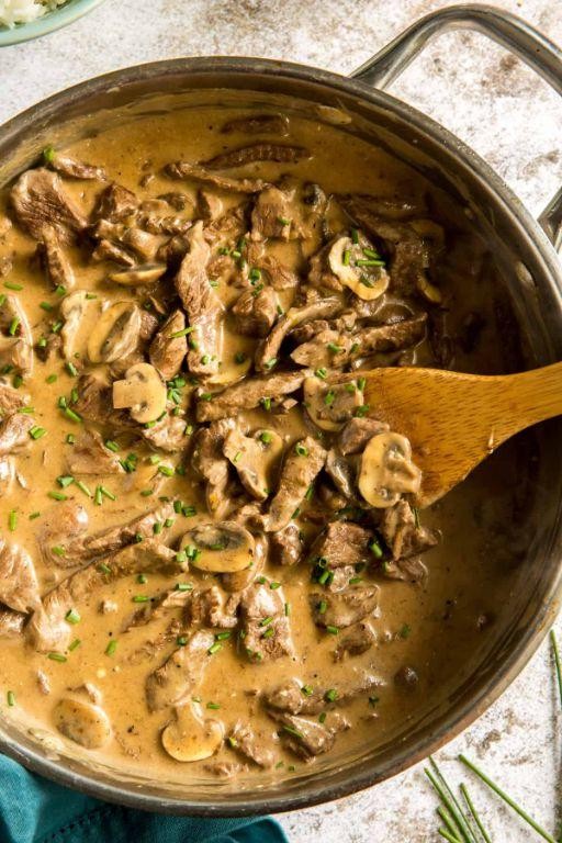 Creamy Mushroom Chuck Roast Stroganoff