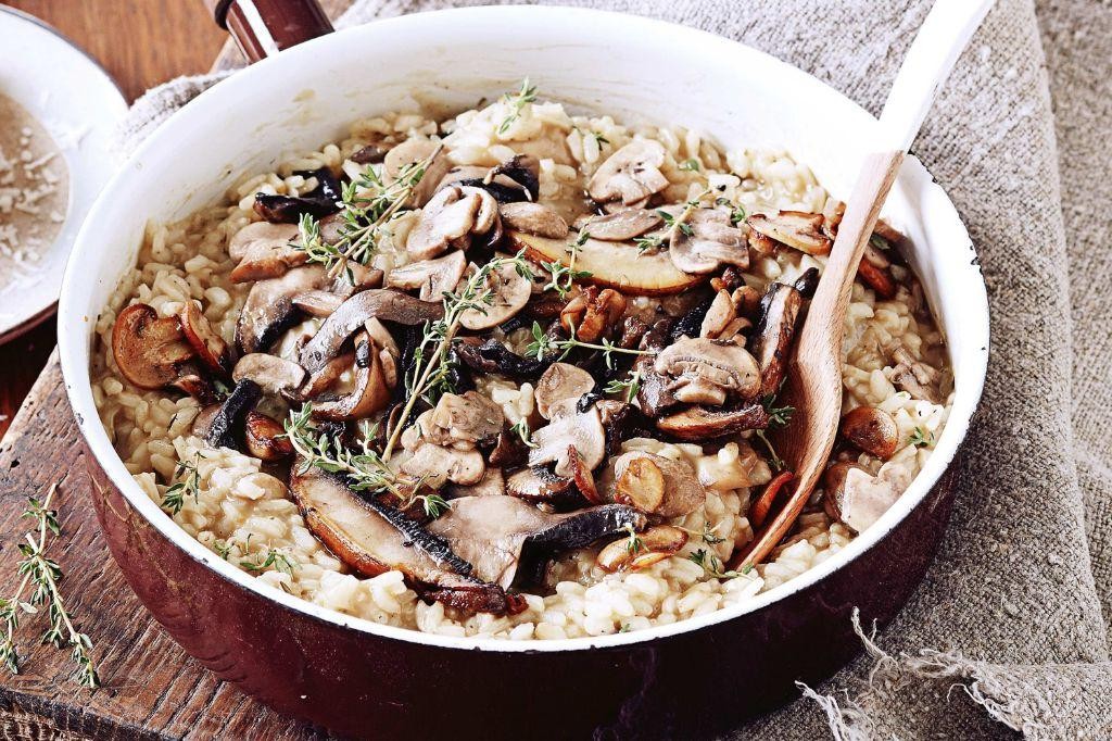 Creamy Mushroom Risotto with Thyme