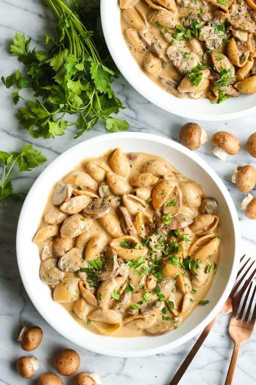 Creamy Mushroom Stroganoff