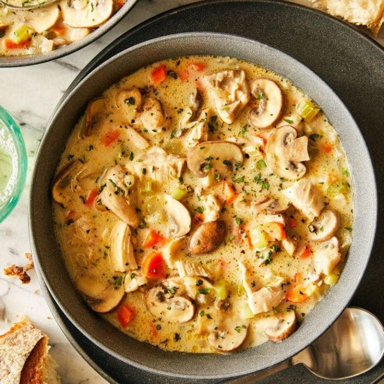 Creamy Mushroom and Cornish Hen Stew