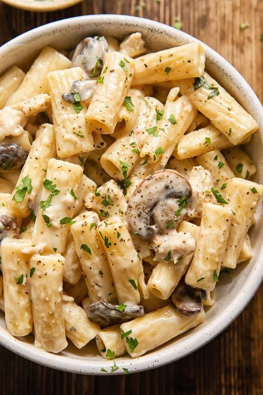Creamy Mushroom and Sausage Pasta