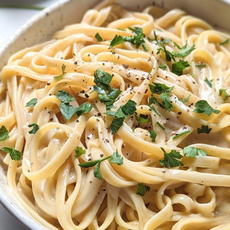 Creamy No-Salt-Added Alfredo Pasta
