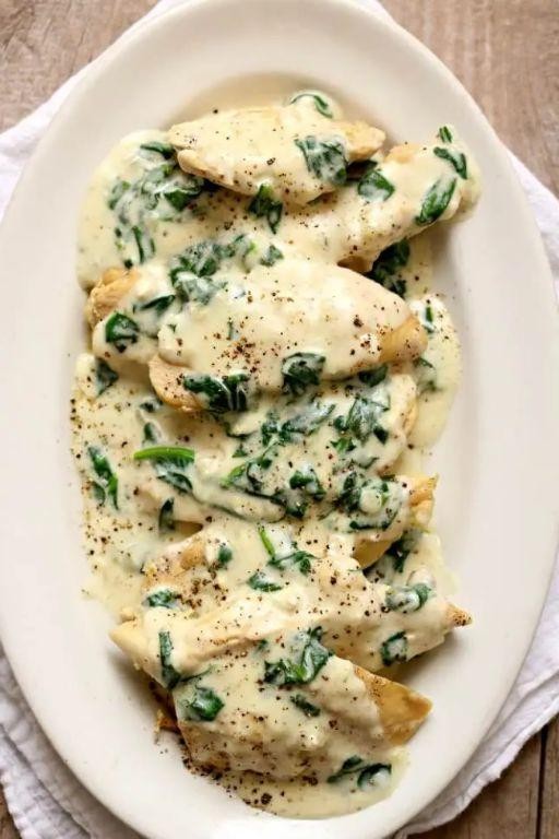 Creamy Parmesan Crock Pot Chicken Tenders